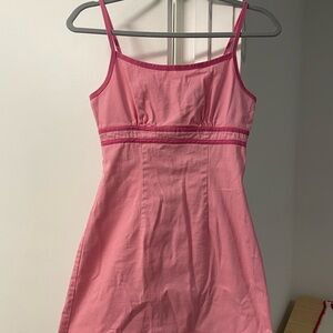 Pink Spaghetti Strap Dress
